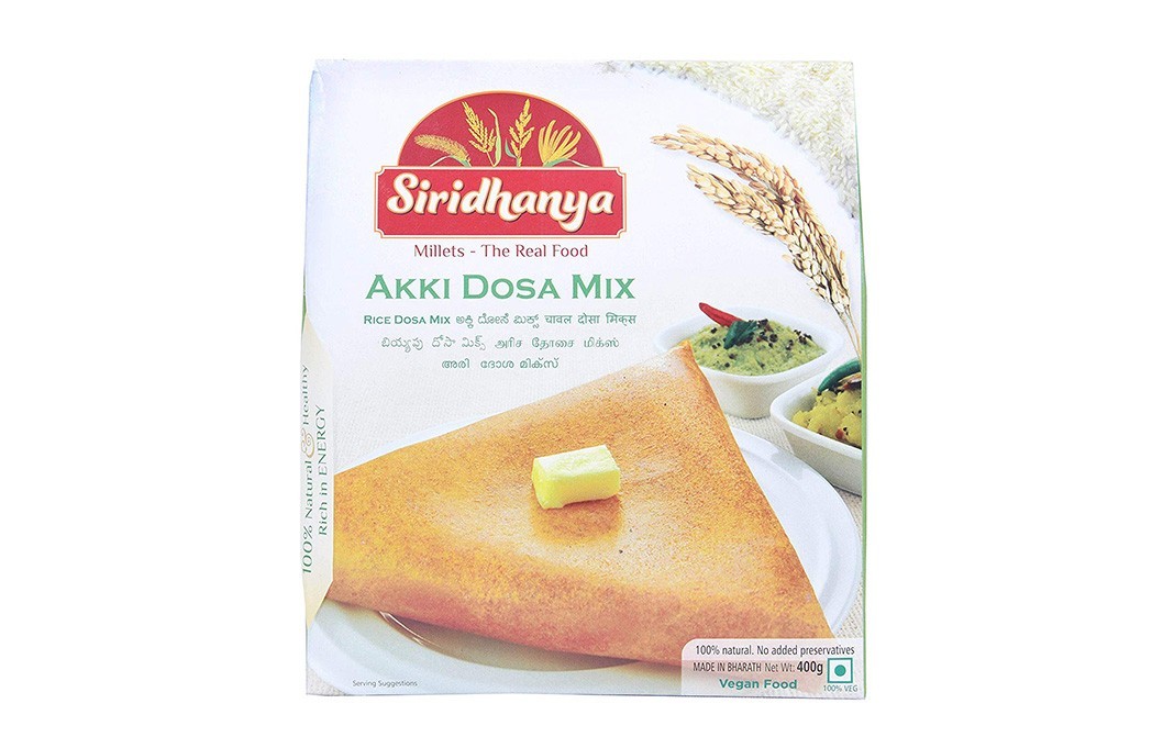 Siridhanya Akki Dosa Mix    Box  400 grams